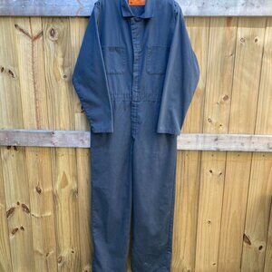 VTG Made in USA Mechanic Coveralls Navy Blue Michael Myers Halloween Jumpsuit